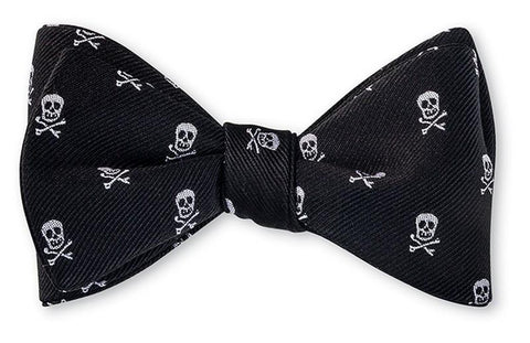 Silk Stripes Bowtie, Jolly Roger