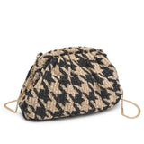 Houndstooth Tweed Clutch